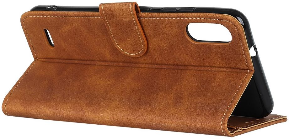 LG K22 Hoesje Retro Wallet Book Case Bruin afbeelding 6