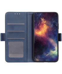 LG K22 Hoesje Portemonnee Book Case Blauw
