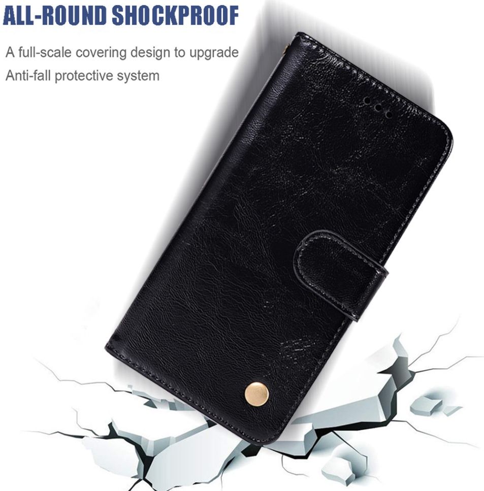 Motorola Moto E7 Power Hoesje Portemonnee Book Case Zwart afbeelding 8