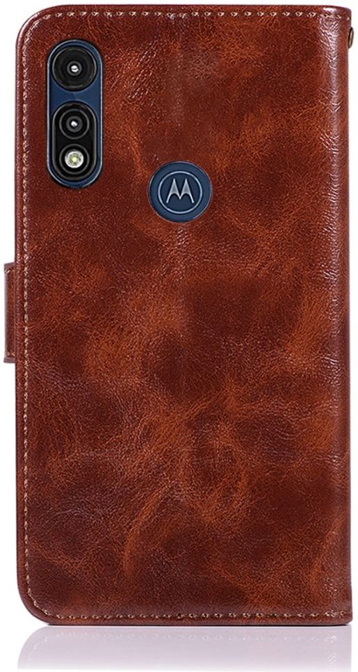 Motorola Moto E7 Power Hoesje Portemonnee Book Case Bruin afbeelding 3