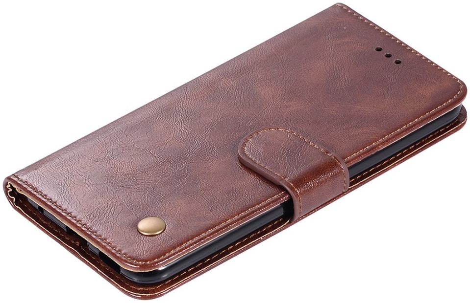Motorola Moto E7 Power Hoesje Portemonnee Book Case Bruin afbeelding 9