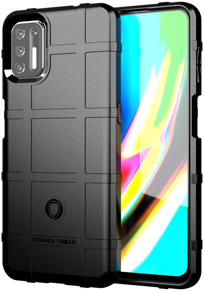 Motorola Moto G9 Plus Hoesje Shock Proof Rugged Shield Zwart afbeelding 1