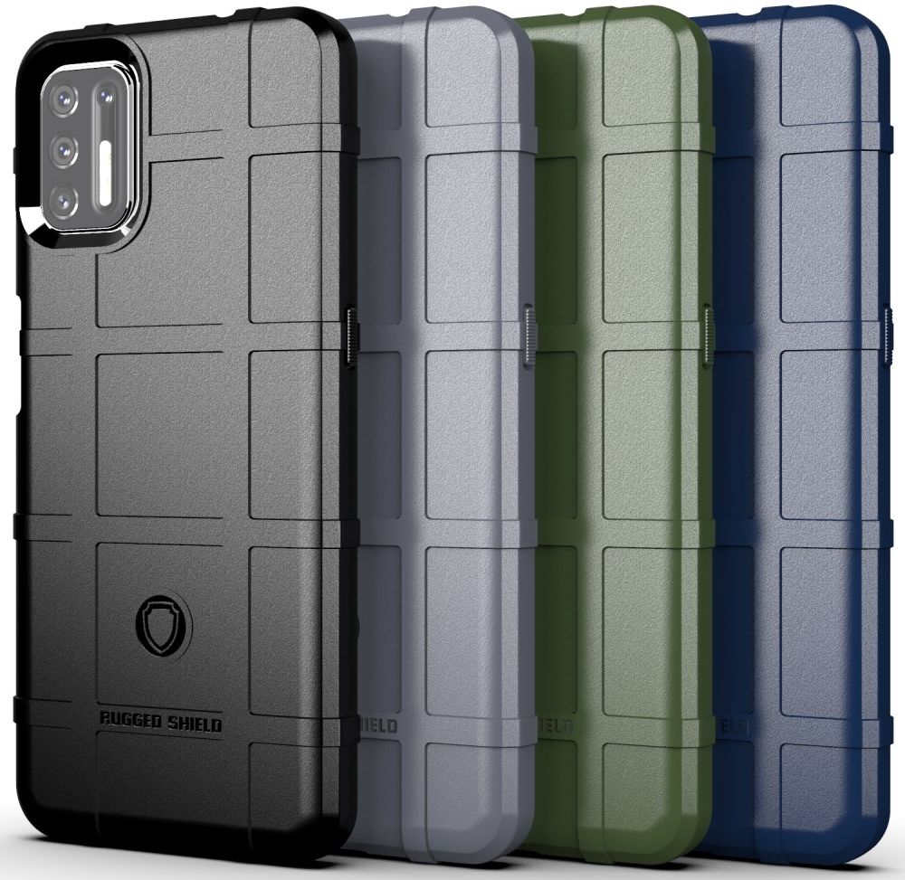 Motorola Moto G9 Plus Hoesje Shock Proof Rugged Shield Zwart afbeelding 3