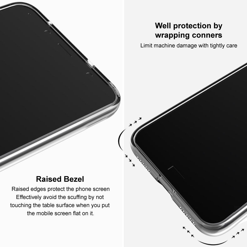 IMAK UX-5 Motorola Moto G9 Plus Hoesje Flexibel en Dun TPU Transparant afbeelding 7