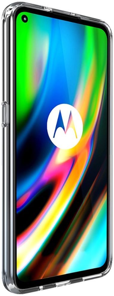 IMAK UX-5 Motorola Moto G9 Plus Hoesje Flexibel en Dun TPU Transparant afbeelding 3