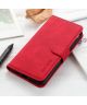 Motorola Moto G9 Power Hoesje Retro Wallet Book Case Rood