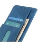 KHAZNEH Motorola Moto G9 Power Hoesje Retro Wallet Book Case Blauw