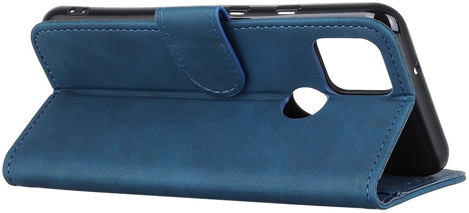 KHAZNEH Motorola Moto G9 Power Hoesje Retro Wallet Book Case Blauw afbeelding 6