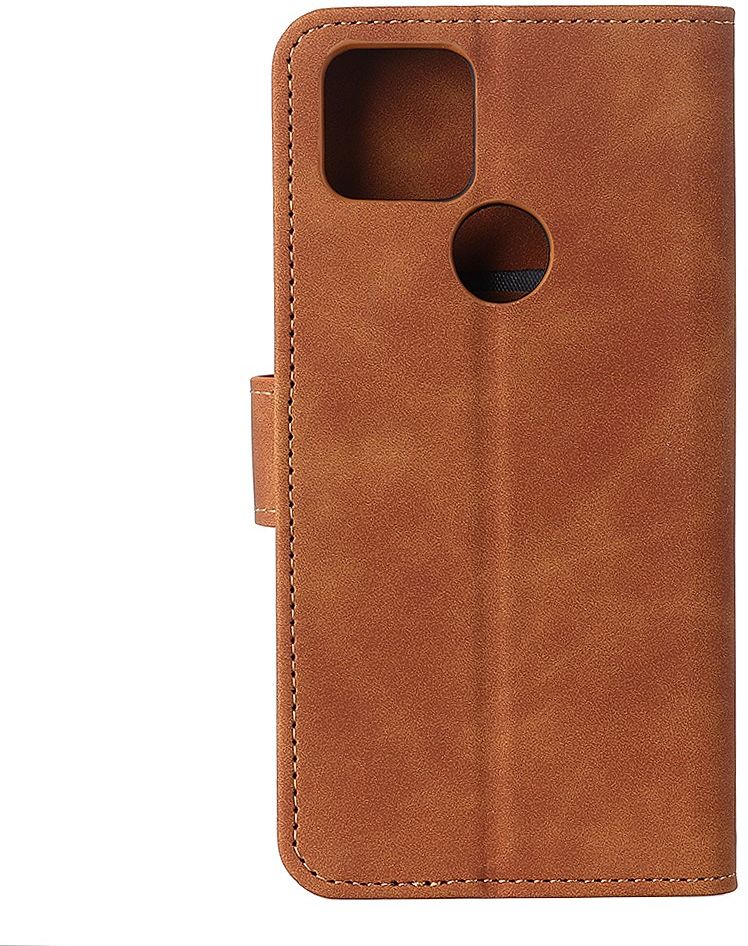 Motorola Moto G9 Power Hoesje Retro Wallet Book Case Bruin afbeelding 5