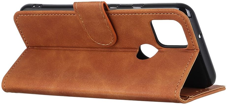Motorola Moto G9 Power Hoesje Retro Wallet Book Case Bruin afbeelding 6