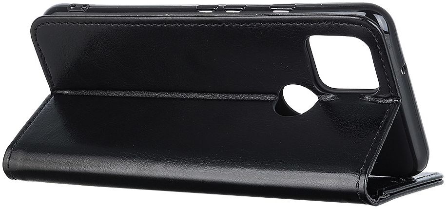 Motorola Moto G9 Power Hoesje Portemonnee Crazy Horse Book Case Zwart afbeelding 5