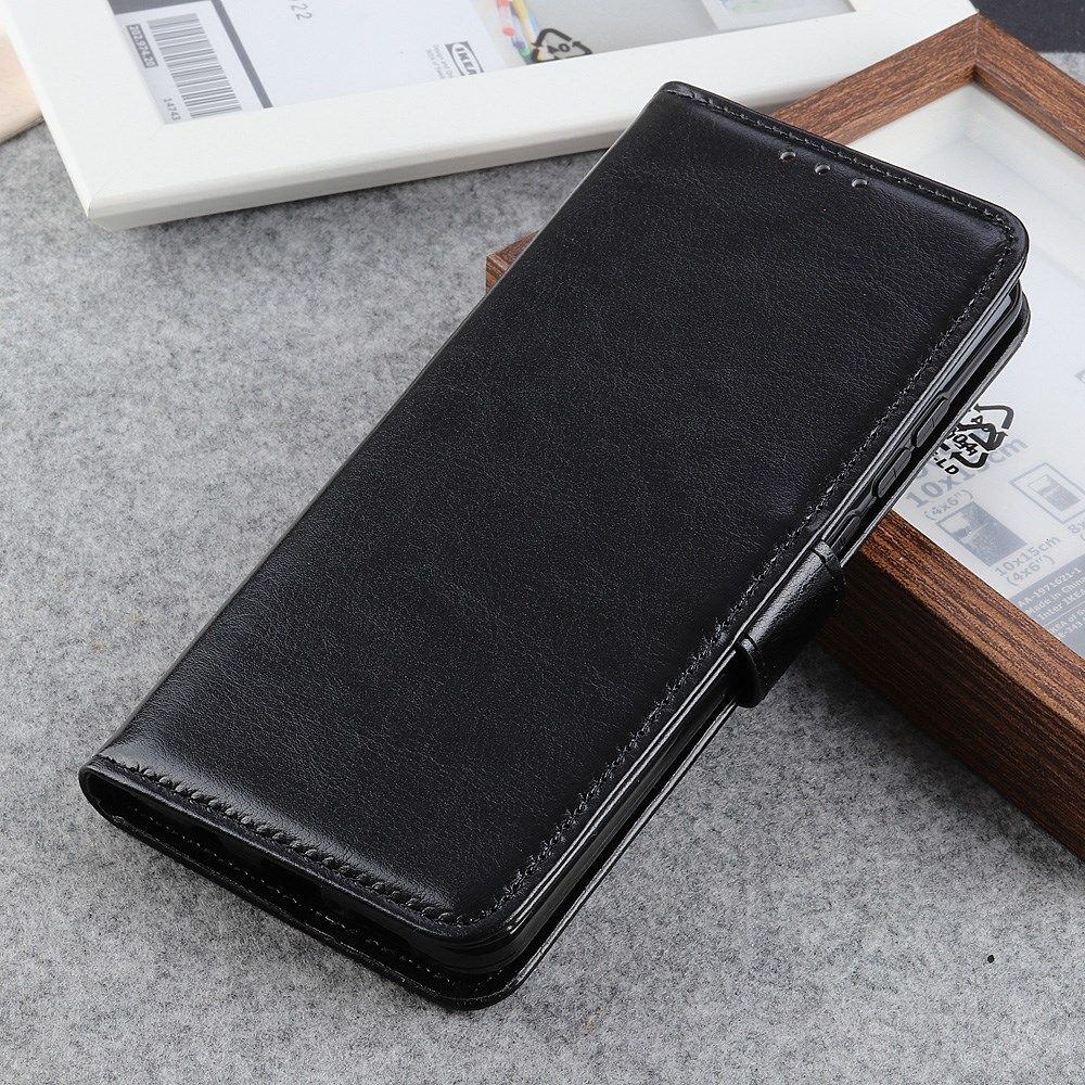Motorola Moto G9 Power Hoesje Portemonnee Crazy Horse Book Case Zwart afbeelding 2