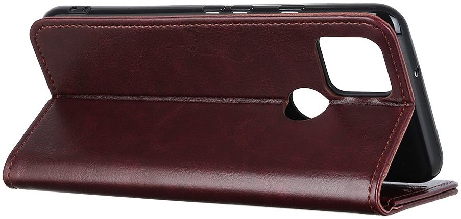 Motorola Moto G9 Power Hoesje Portemonnee Crazy Horse Book Case Bruin afbeelding 5