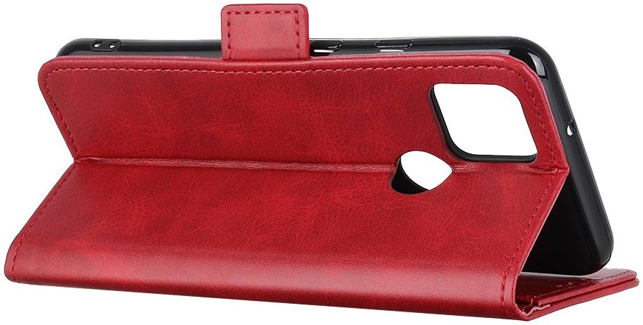 Motorola G9 Power Book Case Hoesje Book Case Retro Wallet Rood afbeelding 6