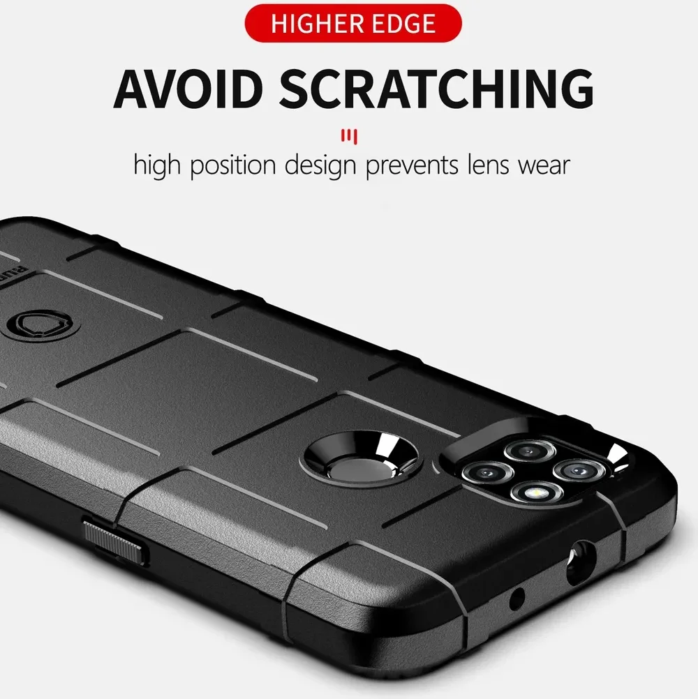 Motorola Moto G9 Power Hoesje Shock Proof Rugged Shield Zwart afbeelding 7