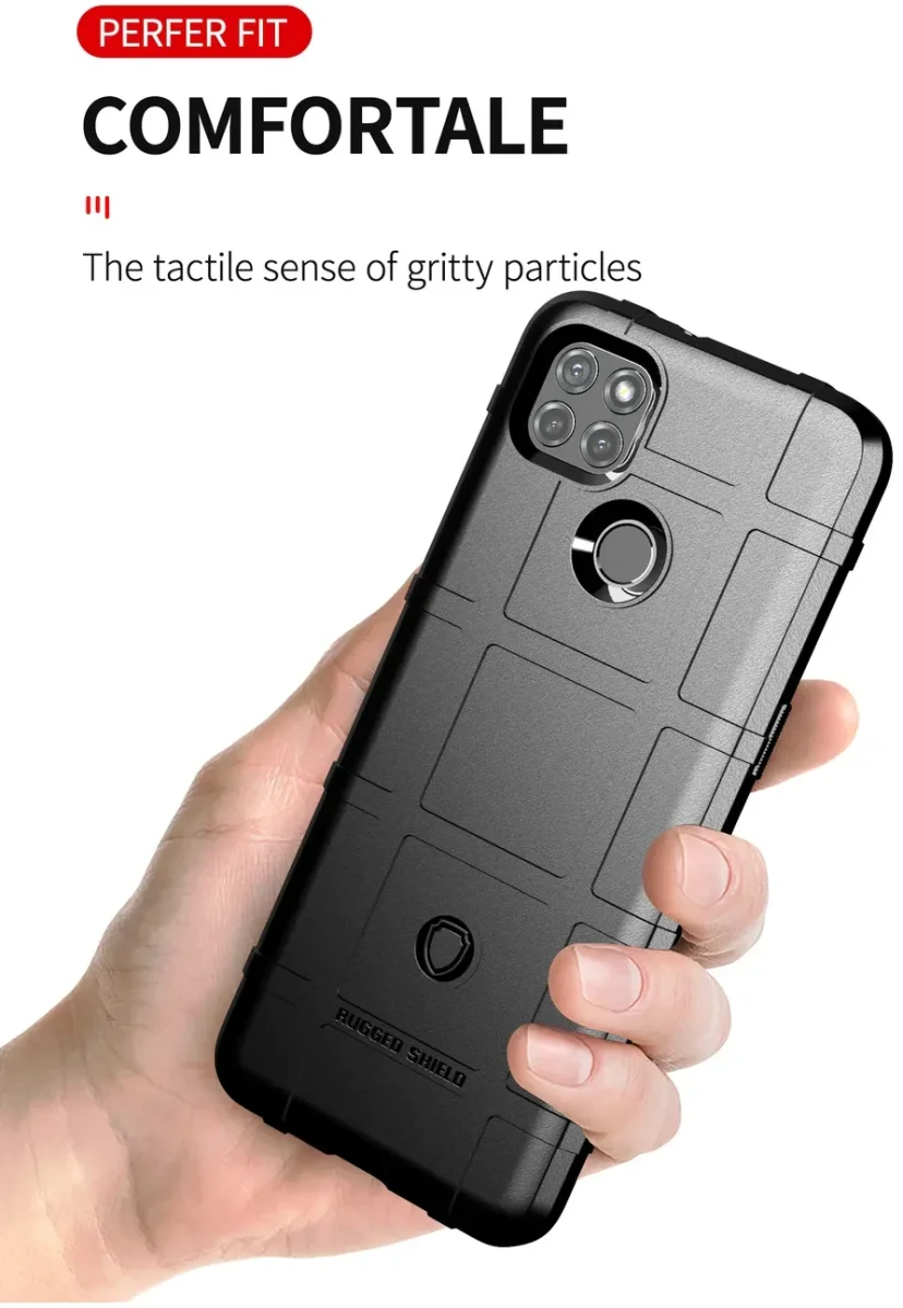 Motorola Moto G9 Power Hoesje Shock Proof Rugged Shield Zwart afbeelding 8