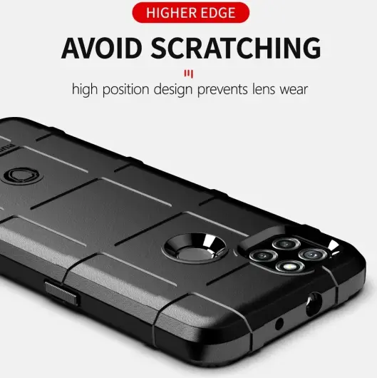 Motorola Moto G9 Power Hoesje Shock Proof Rugged Shield Zwart afbeelding 7