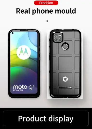 Motorola Moto G9 Power Hoesje Shock Proof Rugged Shield Zwart afbeelding 10