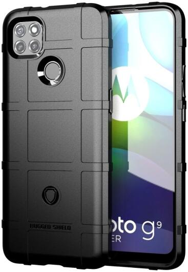 Motorola Moto G9 Power Hoesje Shock Proof Rugged Shield Zwart afbeelding 1