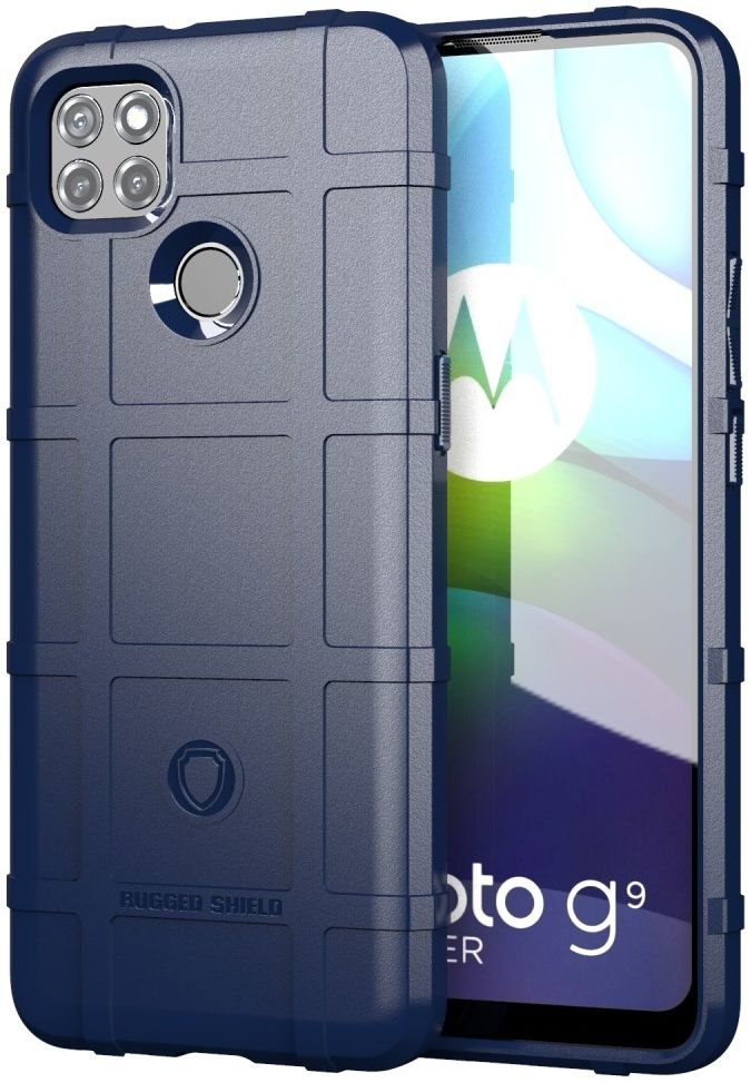 Motorola Moto G9 Power Hoesje Shock Proof Rugged Shield Blauw afbeelding 1