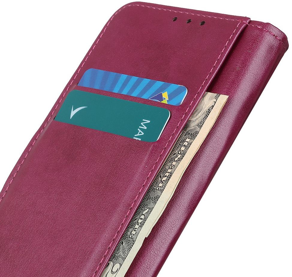 Motorola Moto G9 Power Hoesje Wallet Book Case Rood afbeelding 3