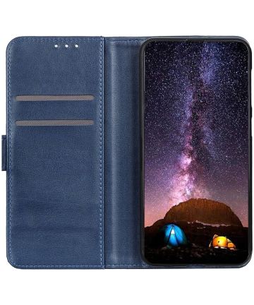 Motorola Moto G9 Power Hoesje Wallet Book Case Blauw Hoesjes