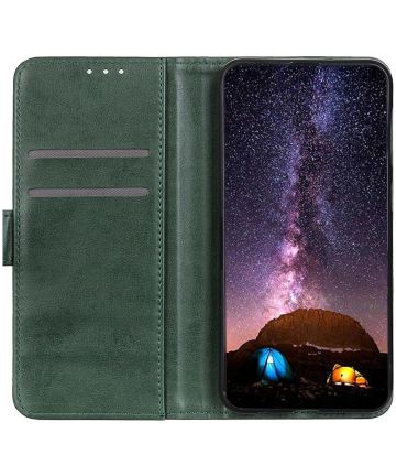 Motorola Moto G9 Power Hoesje Wallet Book Case Groen Hoesjes