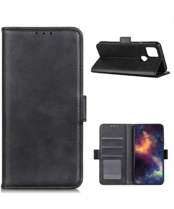 Motorola Moto G 5G Book Case Hoesje Book Case Retro Wallet Zwart Hoesjes