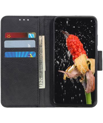 Motorola Moto G 5G Hoesje Portemonnee Book Case Zwart Hoesjes
