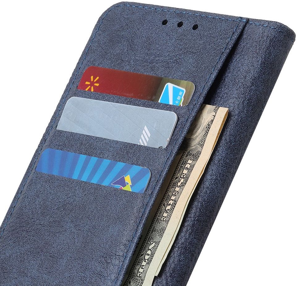 Motorola Moto G 5G Hoesje Portemonnee Book Case Blauw afbeelding 3