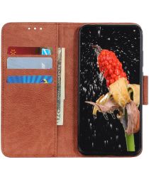 Motorola Moto G 5G Hoesje Portemonnee Book Case Bruin