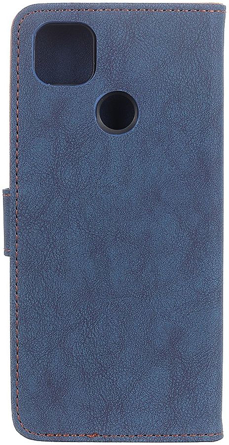 Motorola Moto G 5G (2020) Hoesje Portemonnee met Drukknoop Sluiting Blauw afbeelding 8