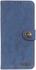 Motorola Moto G 5G (2020) Hoesje Portemonnee met Drukknoop Sluiting Blauw afbeelding 4
