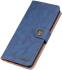 Motorola Moto G 5G (2020) Hoesje Portemonnee met Drukknoop Sluiting Blauw afbeelding 5