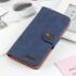 Motorola Moto G 5G (2020) Hoesje Portemonnee met Drukknoop Sluiting Blauw afbeelding 2