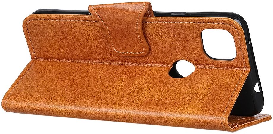 Motorola Moto G 5G (2020) Hoesje Wallet Book Case Bruin afbeelding 9