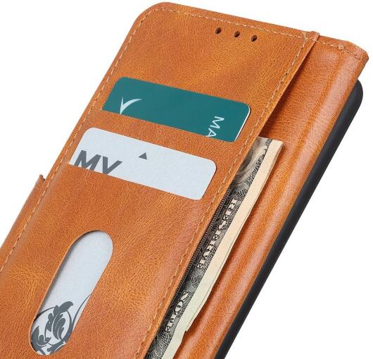Motorola Moto G 5G (2020) Hoesje Wallet Book Case Bruin afbeelding 3