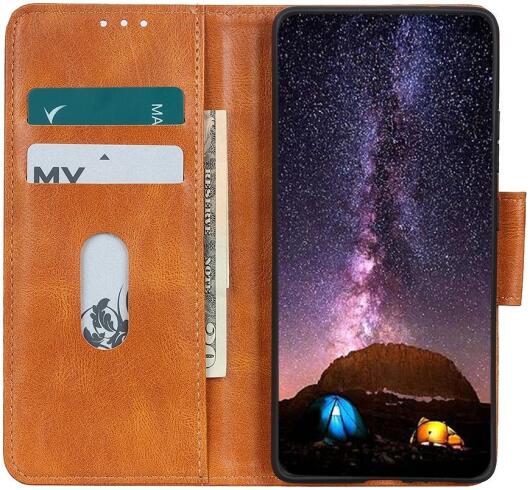 Motorola Moto G 5G (2020) Hoesje Wallet Book Case Bruin afbeelding 1
