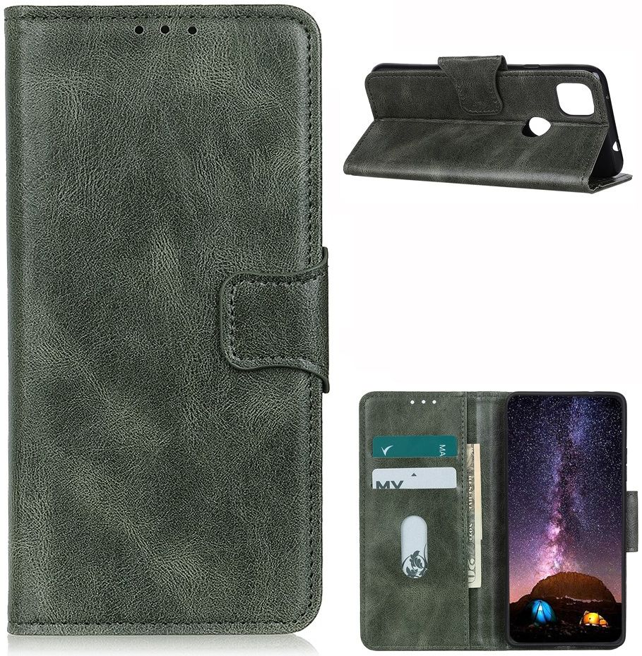 Motorola Moto G 5G (2020) Hoesje Wallet Book Case Groen afbeelding 4