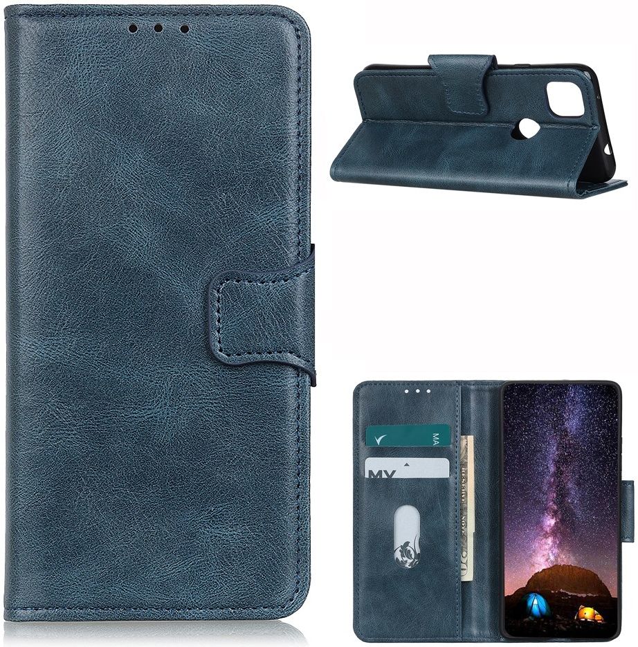 Motorola Moto G 5G (2020) Hoesje Wallet Book Case Blauw afbeelding 4