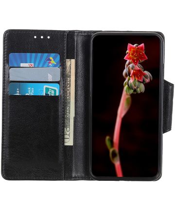 Motorola Moto G 5G Hoesje Wallet Book Case Kunstleer Zwart Hoesjes
