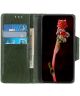 Motorola Moto G 5G Hoesje Wallet Book Case Kunstleer Groen