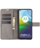 Motorola Moto G9 Power Portemonnee Bookcase Hoesje Grijs