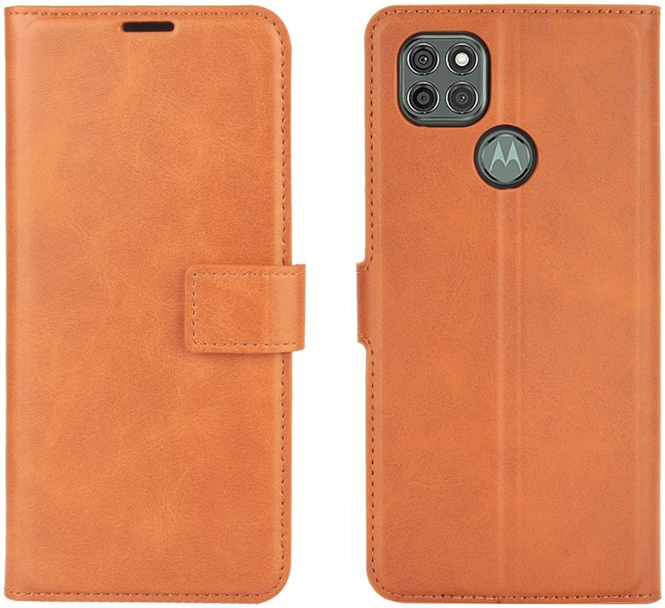 Motorola Moto G9 Power Portemonnee Bookcase Hoesje Oranje afbeelding 2