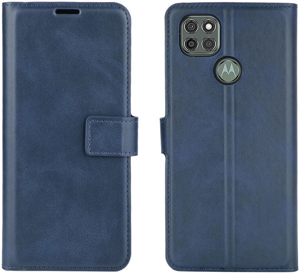 Motorola Moto G9 Power Portemonnee Bookcase Hoesje Blauw afbeelding 2