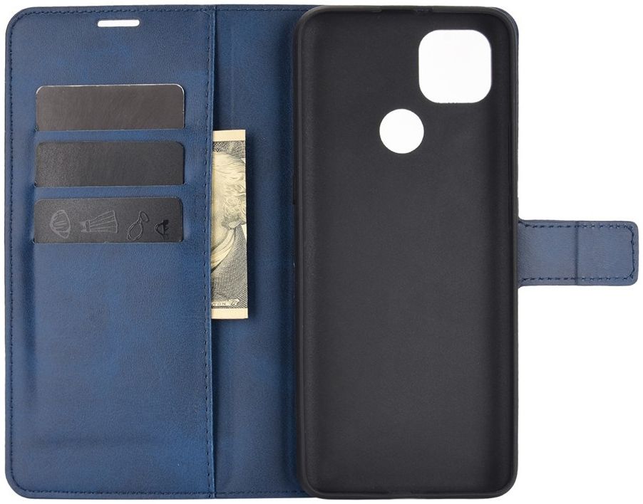 Motorola Moto G9 Power Portemonnee Bookcase Hoesje Blauw afbeelding 4
