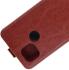Motorola Moto G9 Power Hoesje Verticale Flip Case Crazy Horse Bruin afbeelding 3