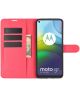 Motorola Moto G9 Power Hoesje Portemonnee Book Case Rood