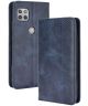 Motorola Moto G 5G Hoesje Vintage Portemonnee Book Case Blauw