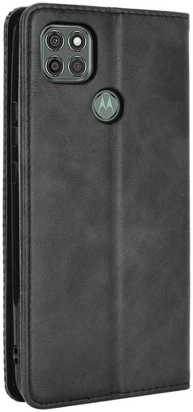 Motorola Moto G9 Power Hoesje Vintage Portemonnee Book Case Zwart afbeelding 4